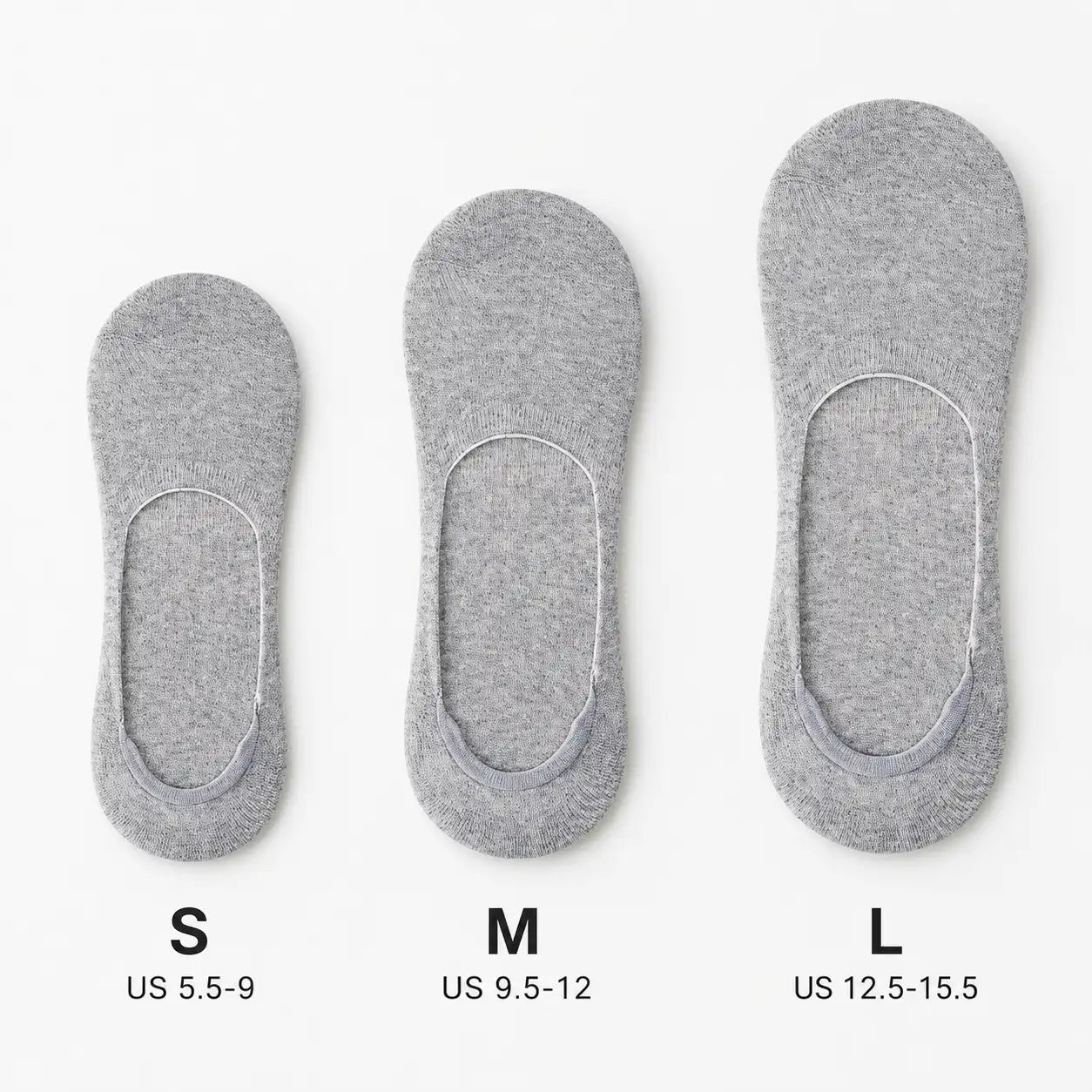Mens Invisible Cotton Anti-Slip Socks