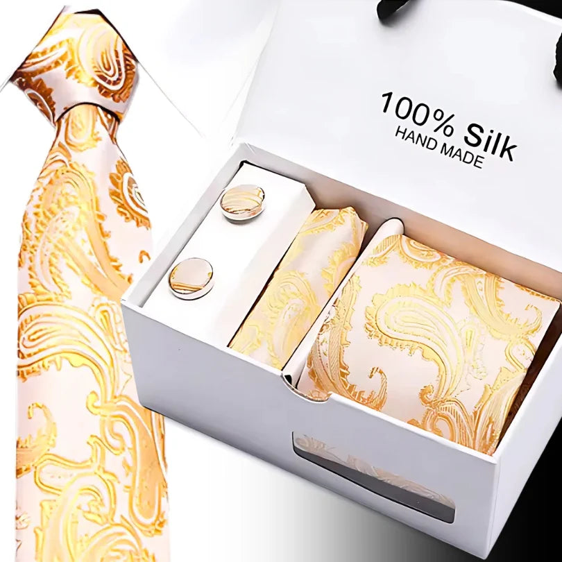TieBox | Men's Premium Silk Tie Gift Set