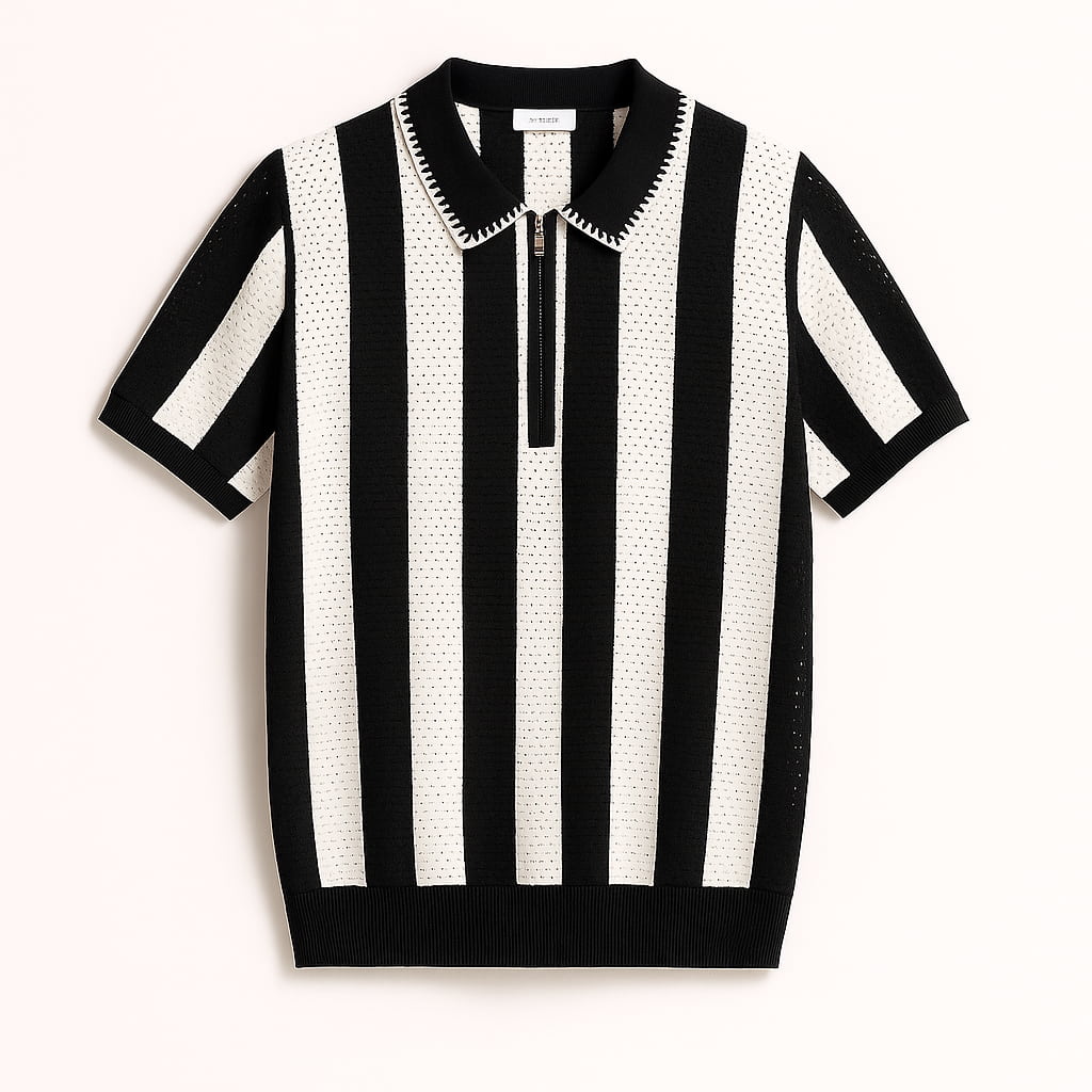 Mason Perforated Knit Polo