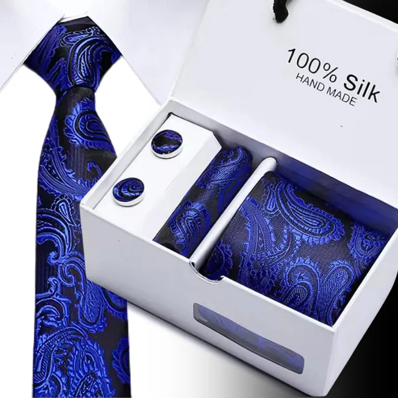 TieBox | Men's Premium Silk Tie Gift Set