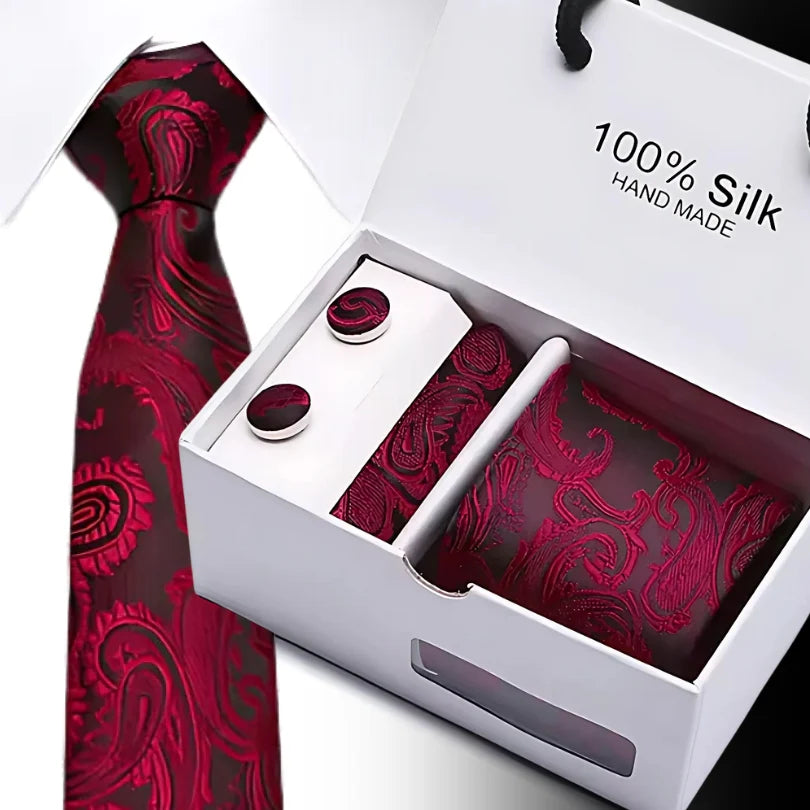 TieBox | Men's Premium Silk Tie Gift Set