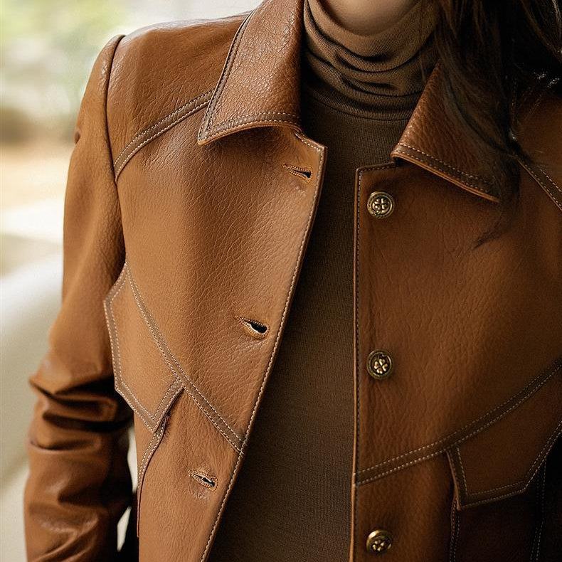 Elan Couture Vintage Leather Jacket