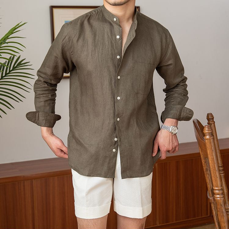 Nolan Natural Linen Shirt
