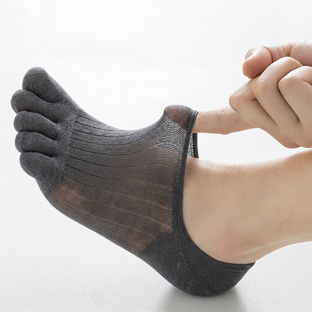 Invisible Breathable Anti-Slip Toe Socks