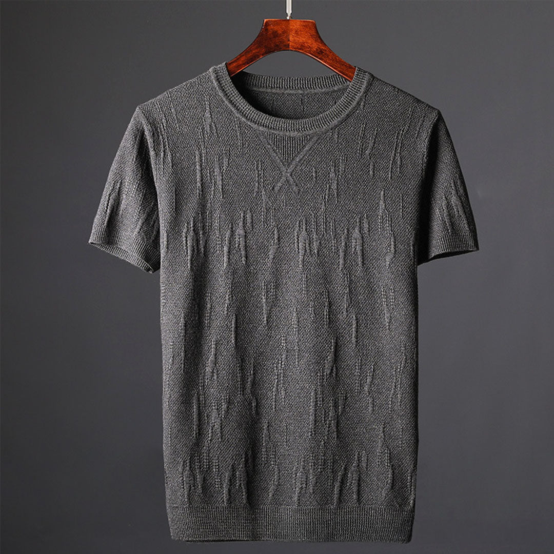 Hensu Textured Cotton T-Shirt