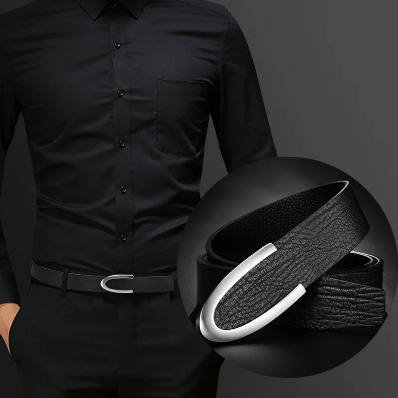 Colton Minimalistic 100% Cowskin Leather Belt