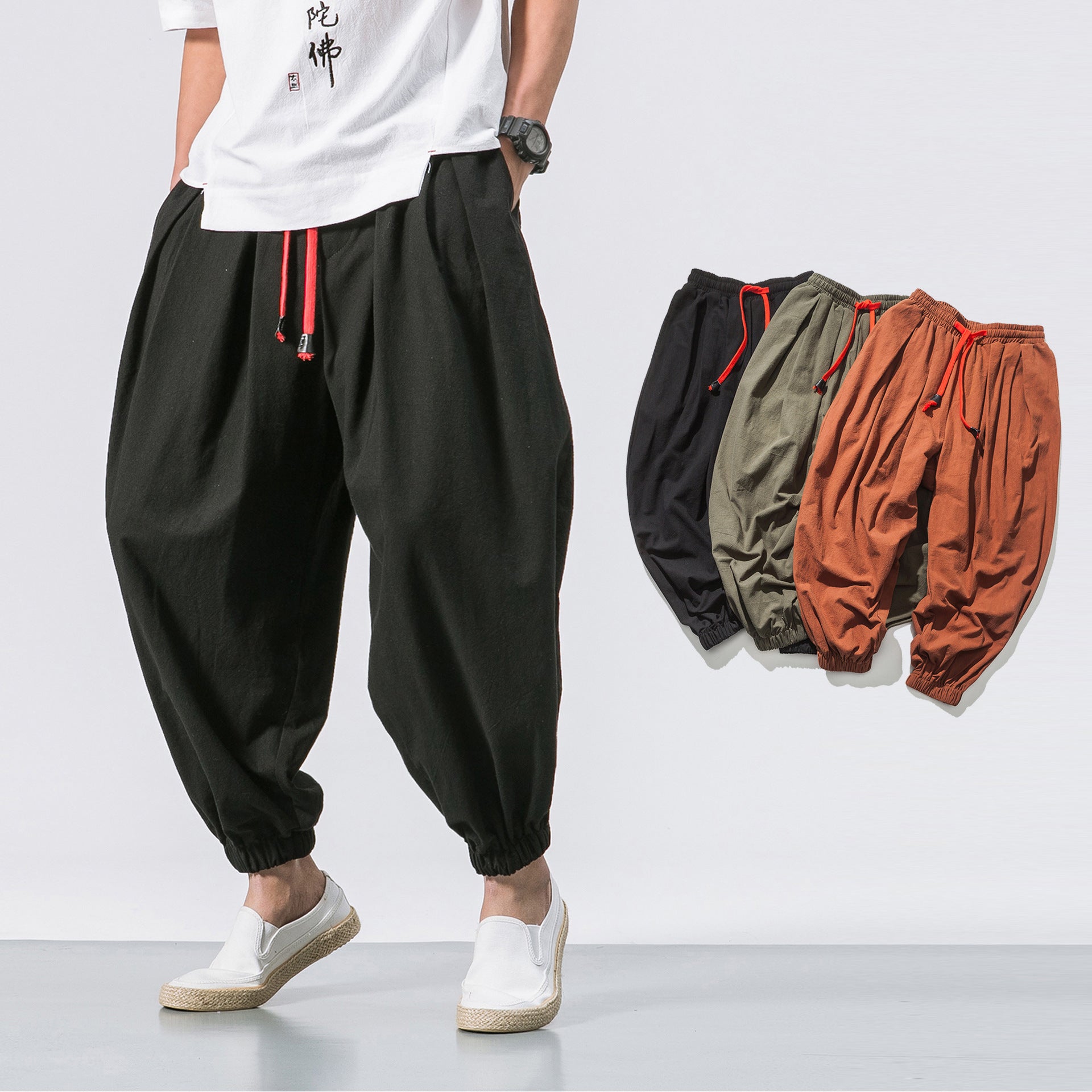 Kaito Oversized Cotton Linen Pants