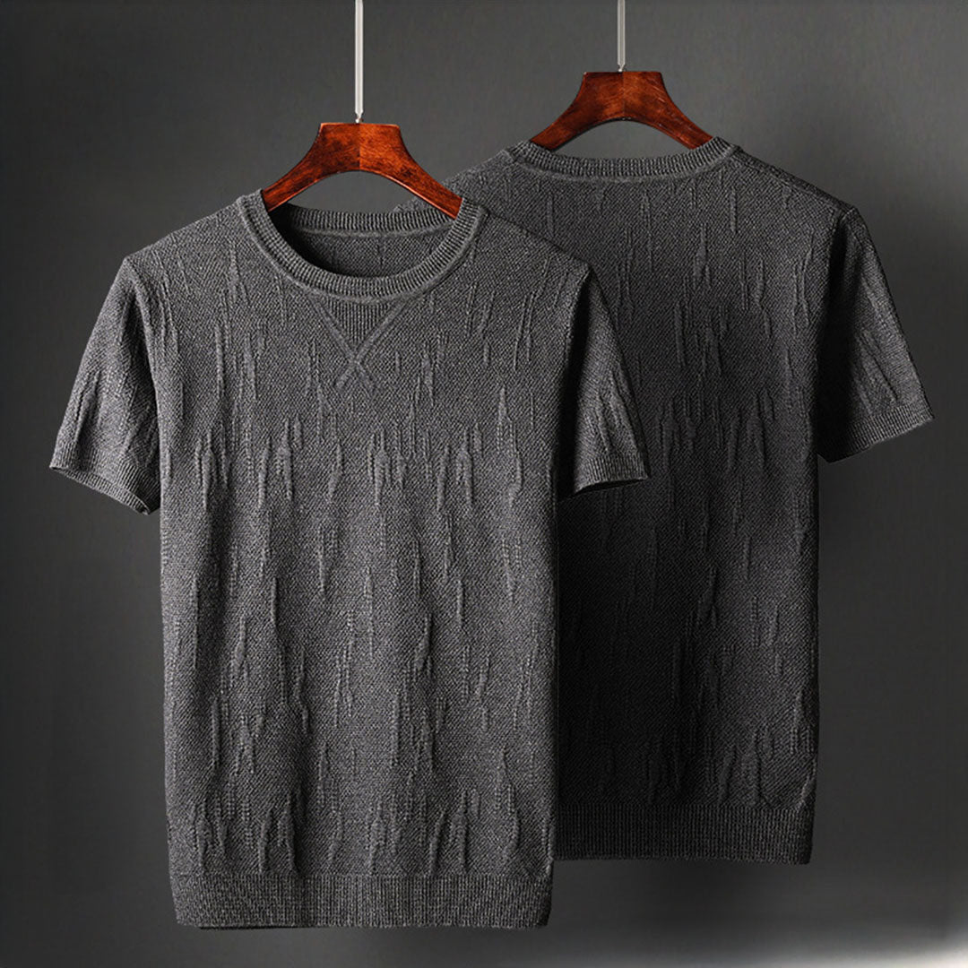 Hensu Textured Cotton T-Shirt