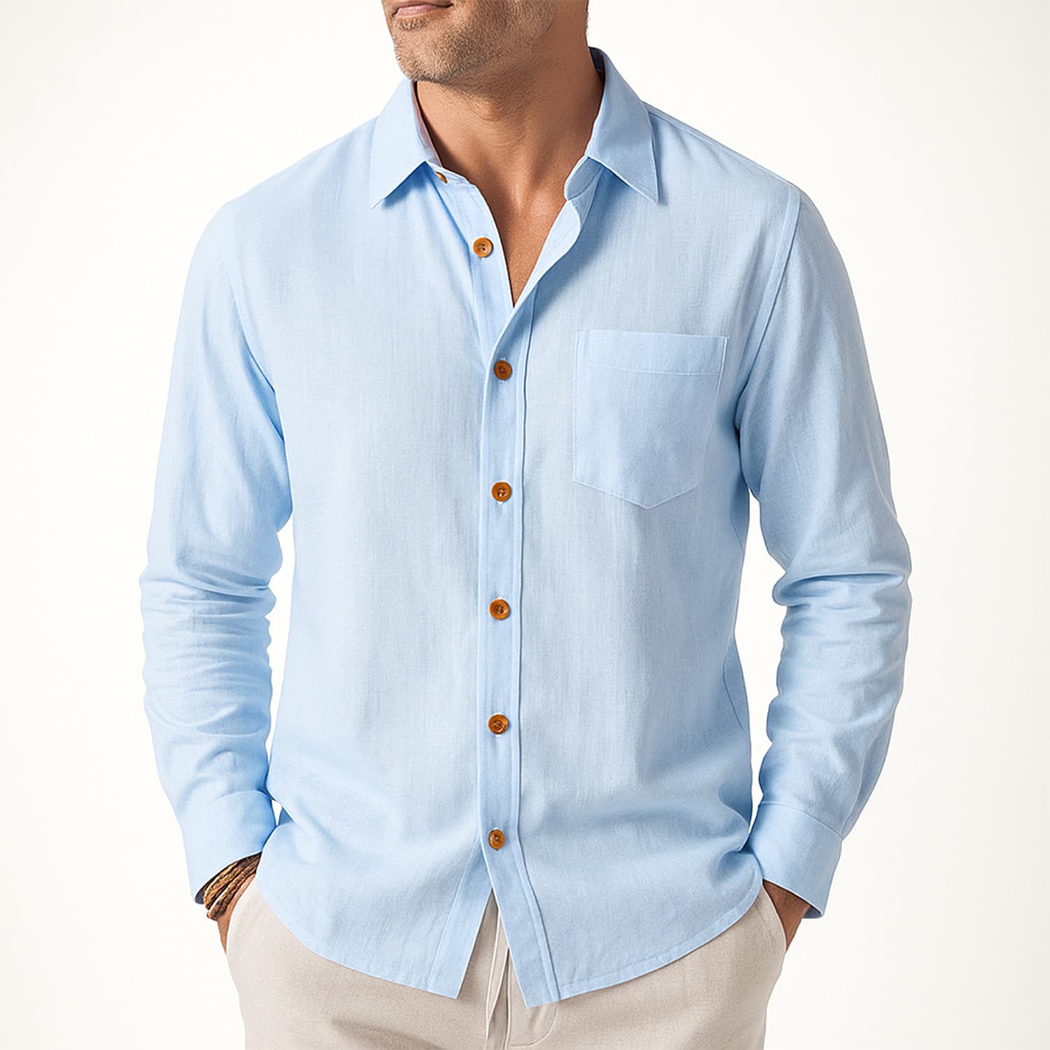 Beckett Linen Pocket Shirt