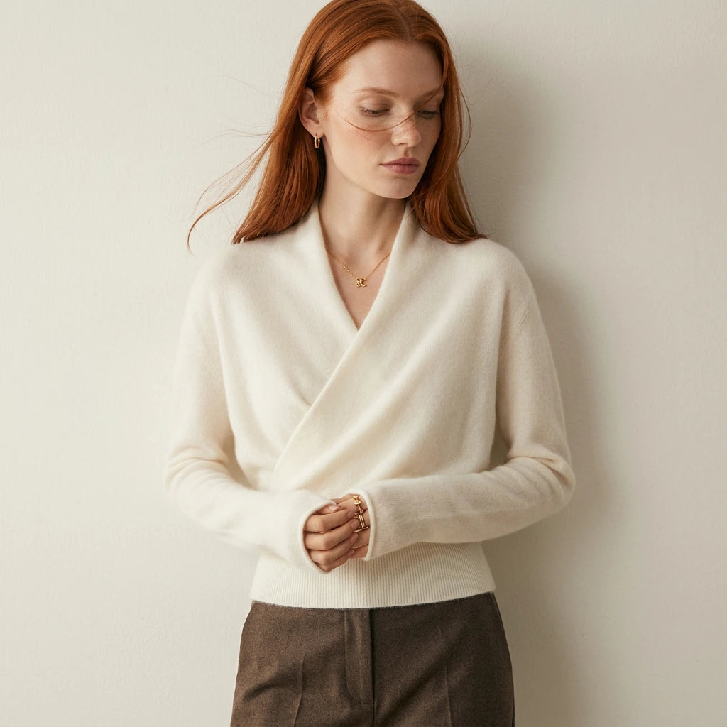 Lori Cashmere Wrap Sweater