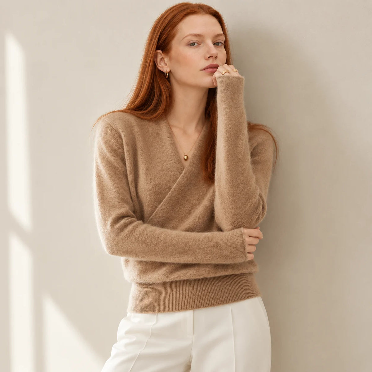 Lori Cashmere Wrap Sweater