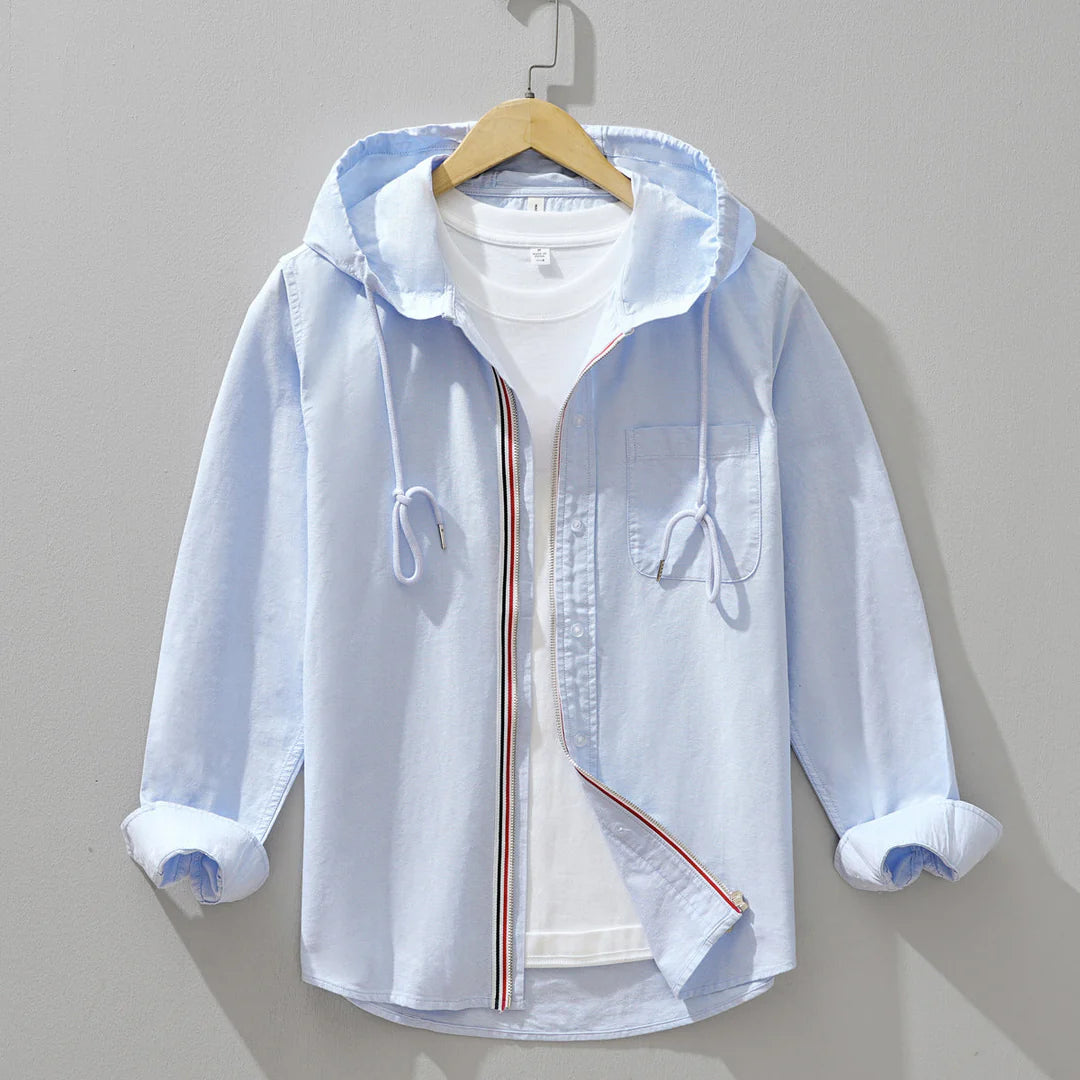 Weston Striped Cotton Hoodie