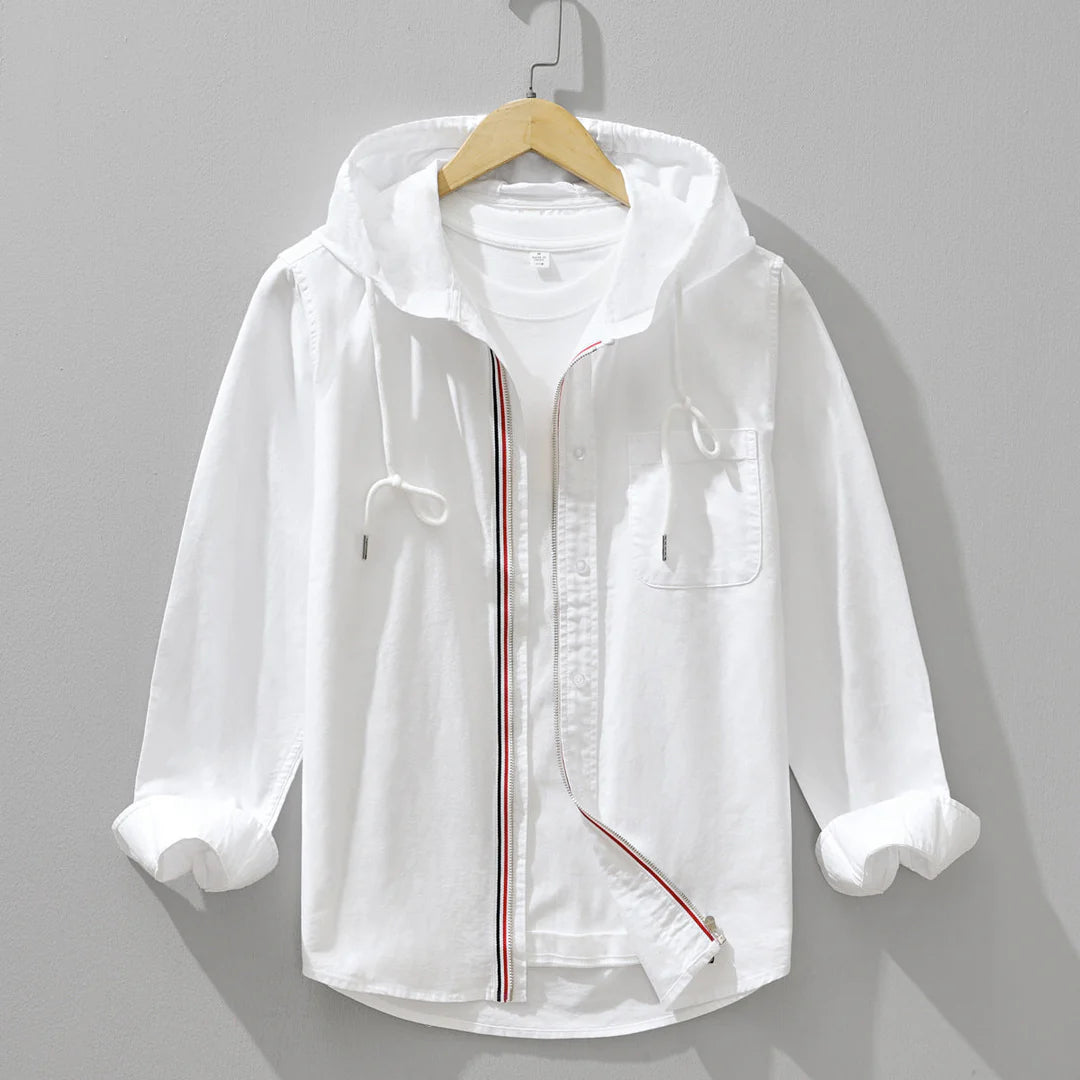 Weston Striped Cotton Hoodie