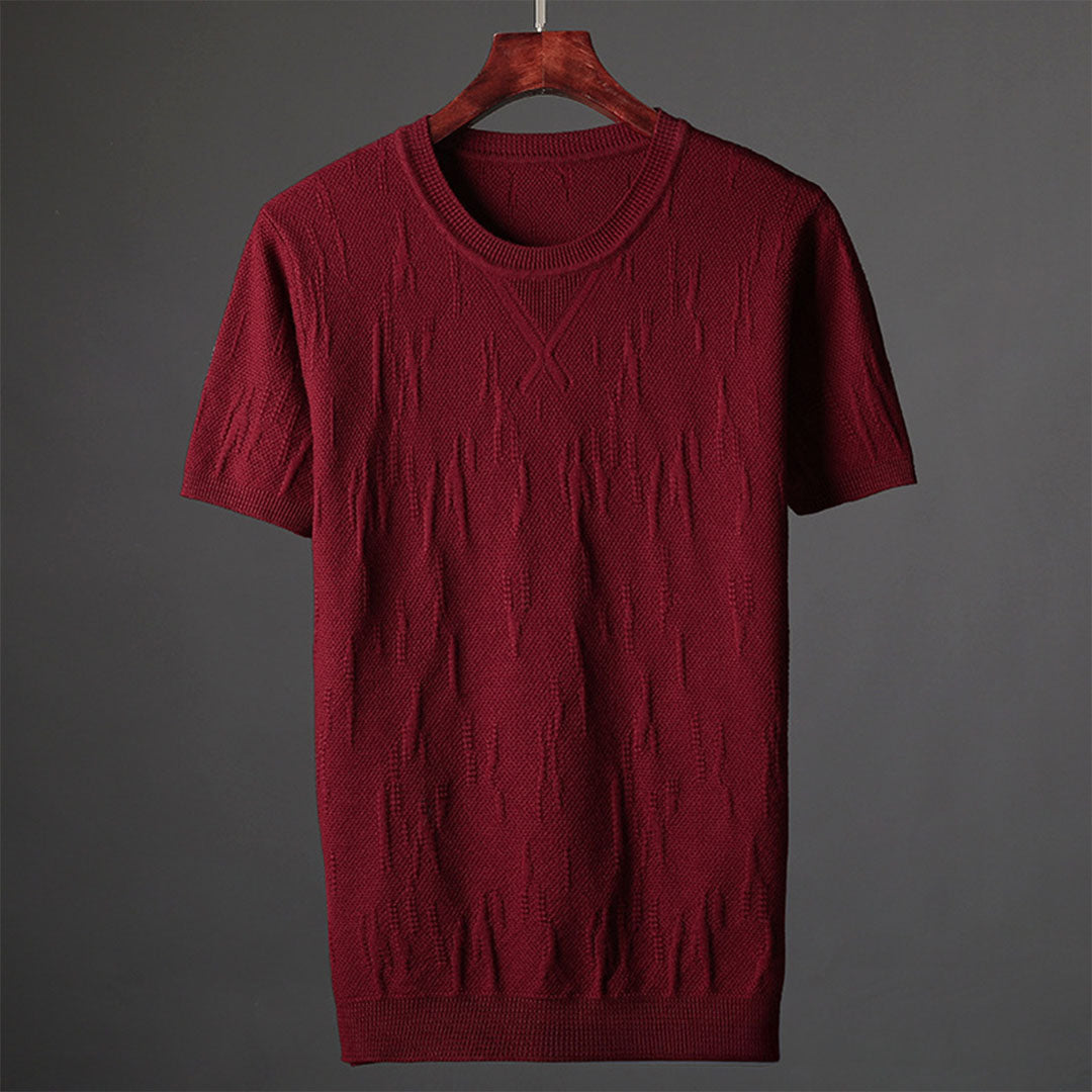 Hensu Textured Cotton T-Shirt