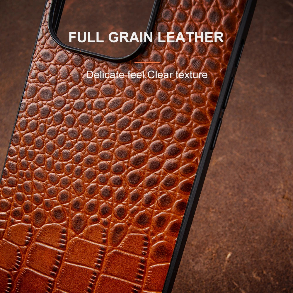 Genuine Croc Leather iPhone Case