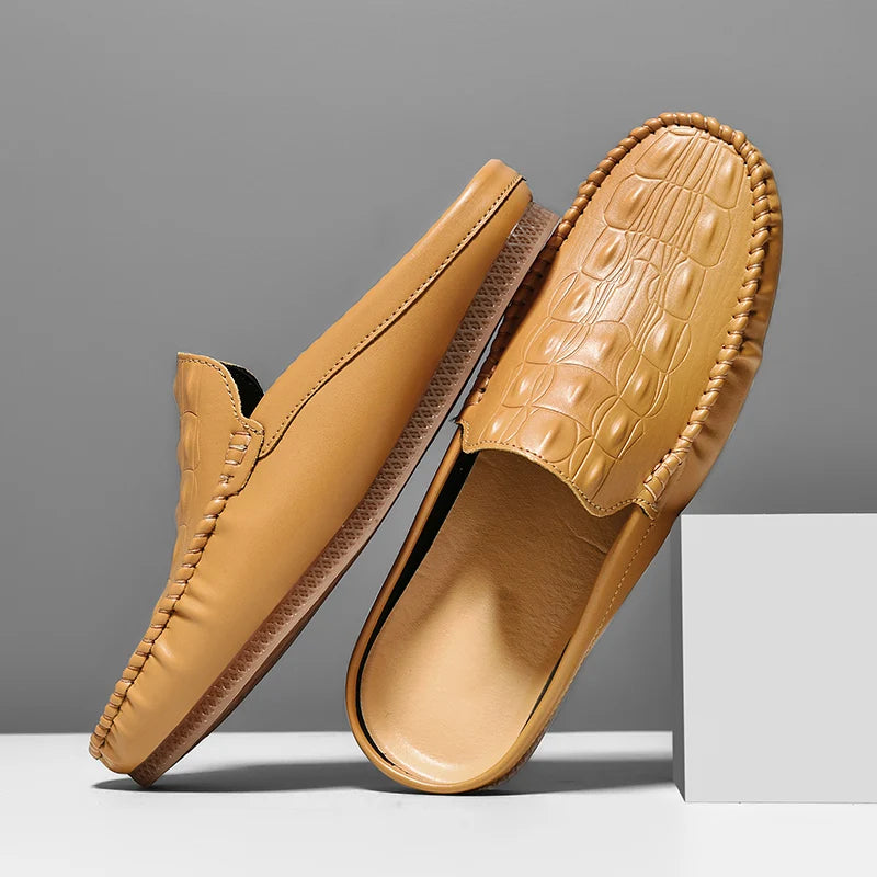 Gianni Backless Leather Loafer