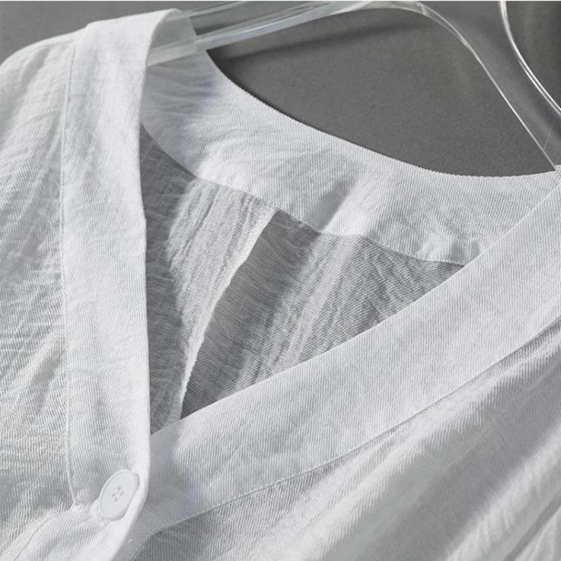 Eliza Cloud Linen Blouse