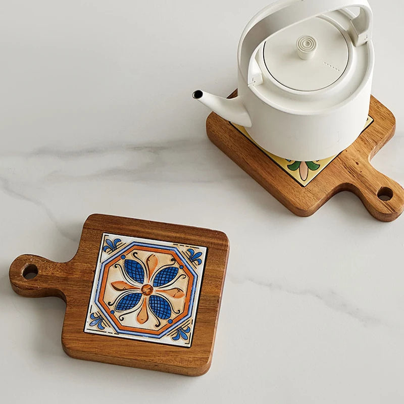 PrimeGrain Acacia Wood Trivets