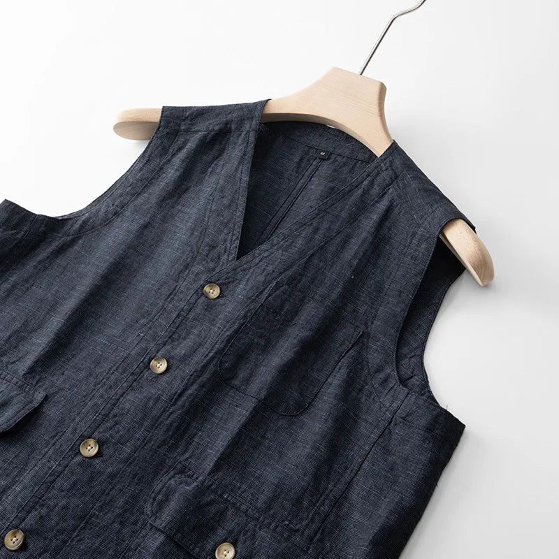 Haru Linen Vest