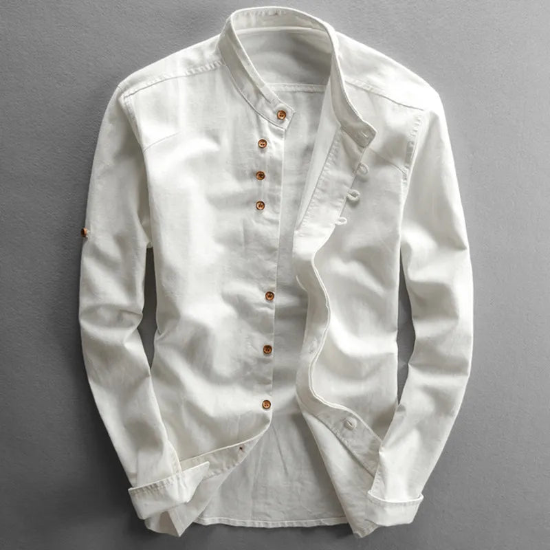 "Haruto" Japan Style Linen Button-Up