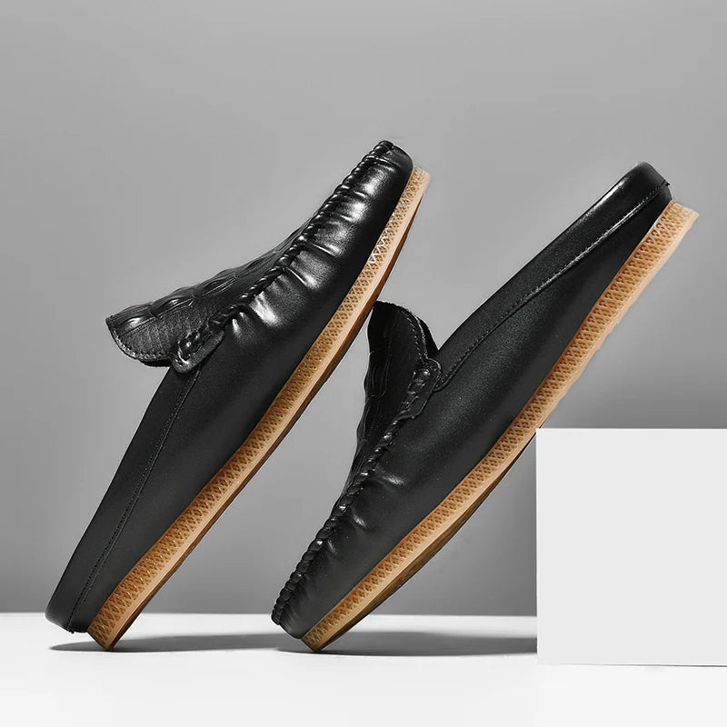 Gianni Backless Leather Loafer