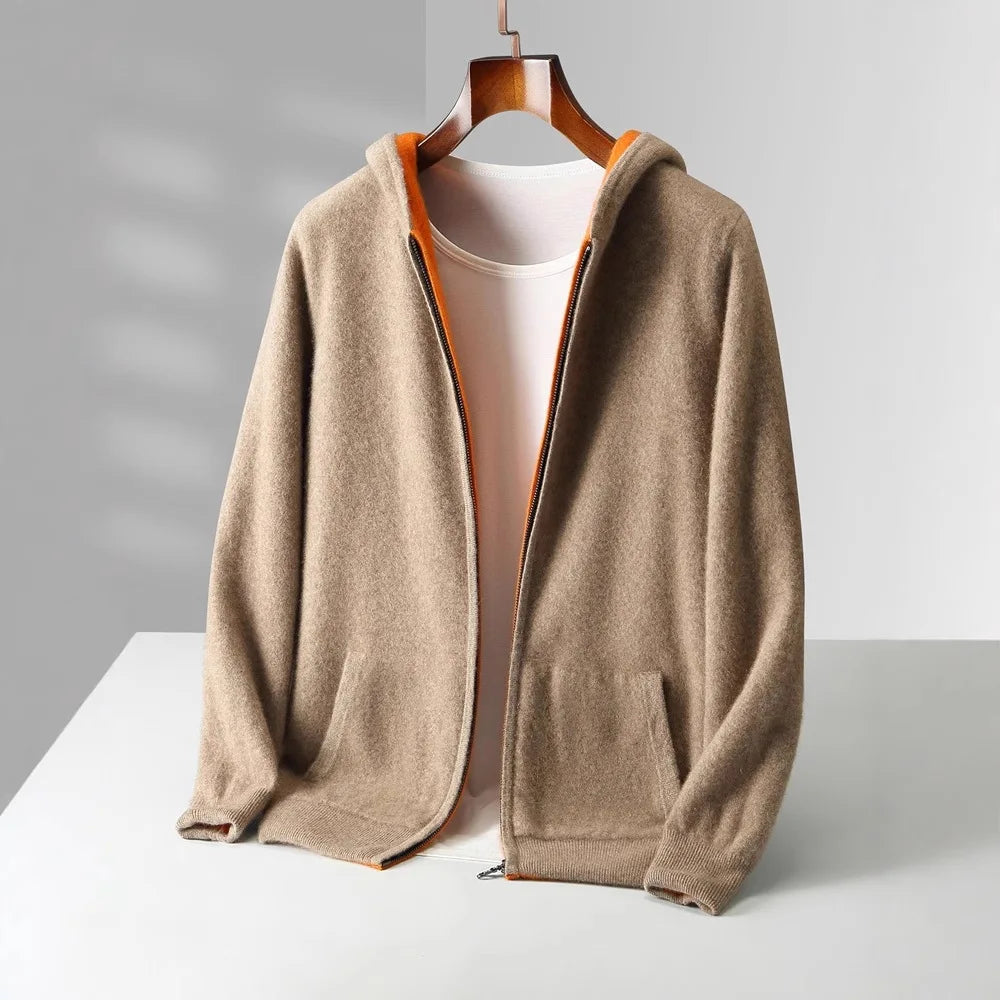Koji Reversible Cashmere Zip Jacket