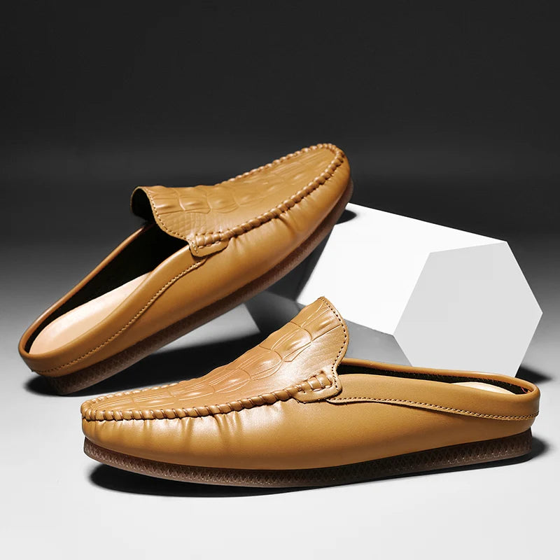 Gianni Backless Leather Loafer