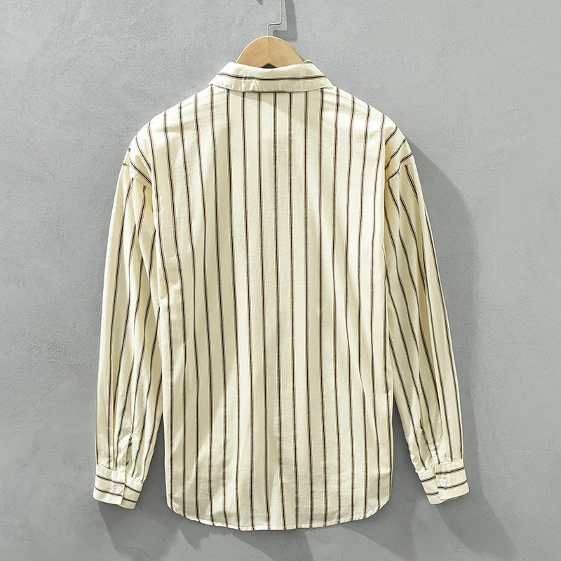 Orion Striped Cotton Long Sleeve