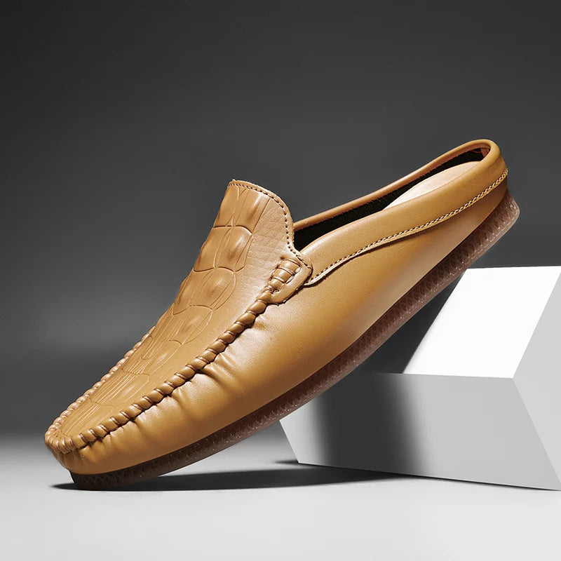Gianni Backless Leather Loafer
