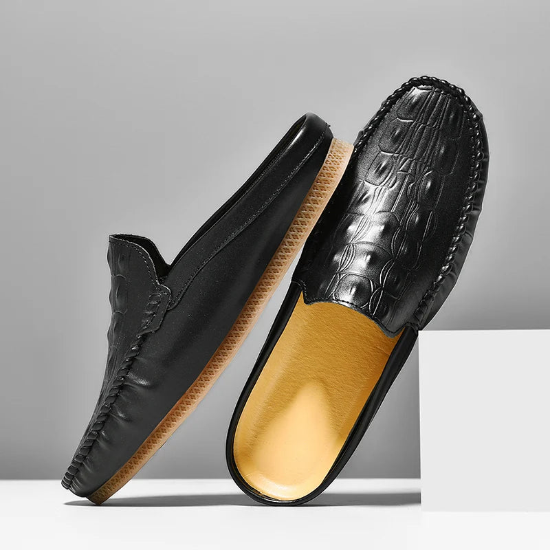 Gianni Backless Leather Loafer