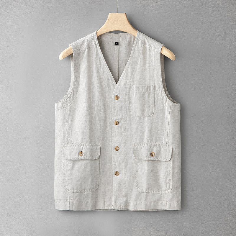 Haru Linen Vest