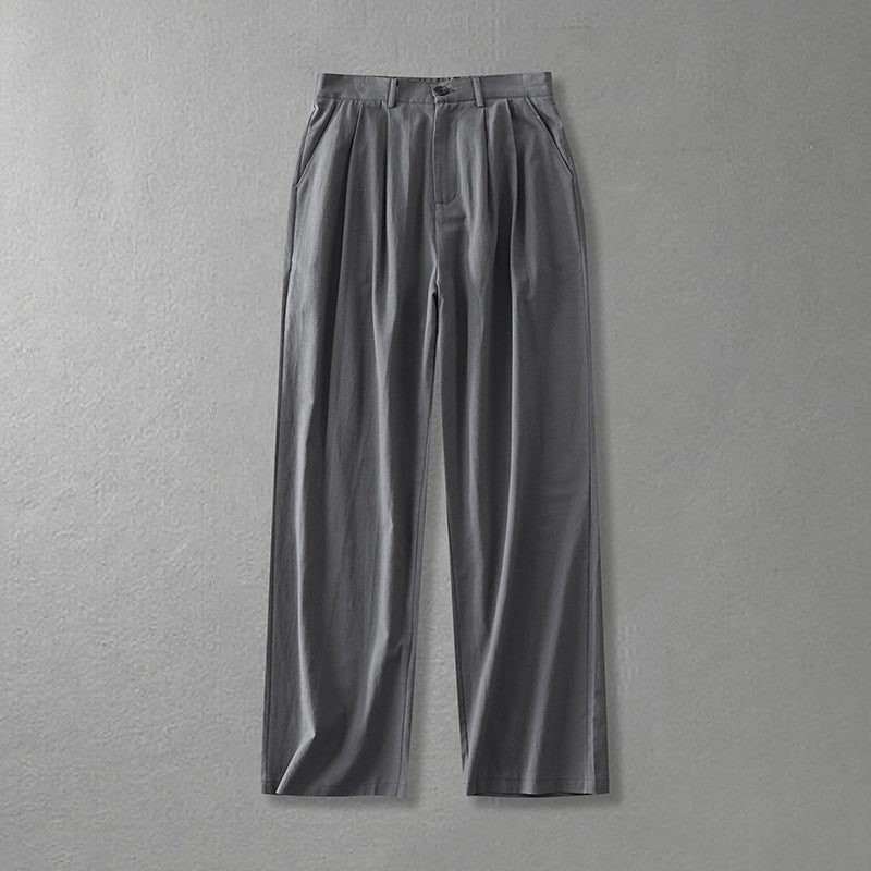 Milo Mid-Rise Linen Trousers