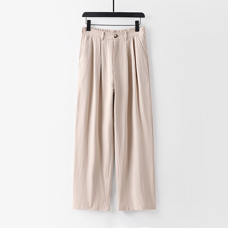 Milo Mid-Rise Linen Trousers