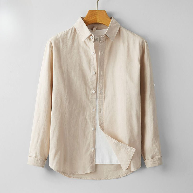 Hensu Button-Up Linen Shirt