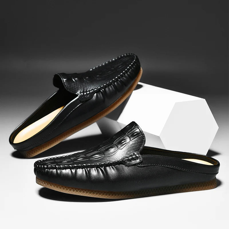 Gianni Backless Leather Loafer