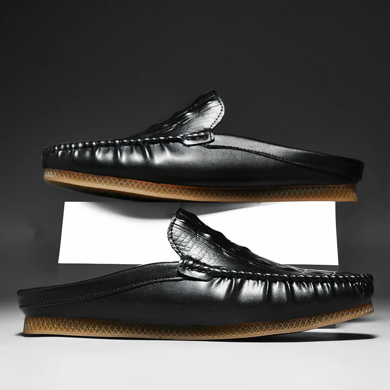 Gianni Backless Leather Loafer