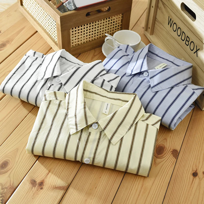 Orion Striped Cotton Long Sleeve