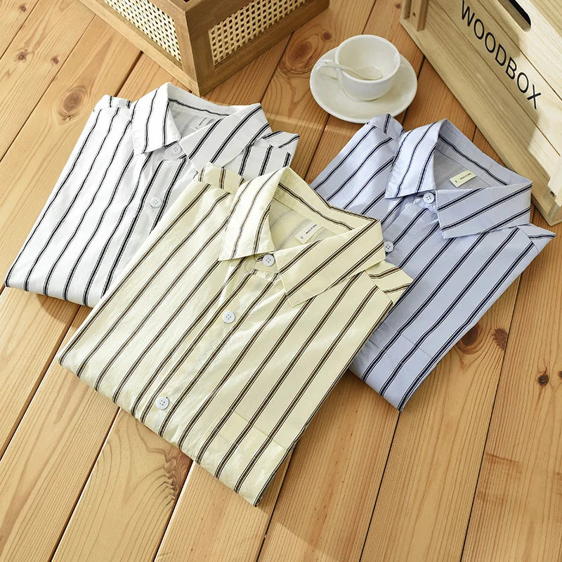 Orion Striped Cotton Long Sleeve