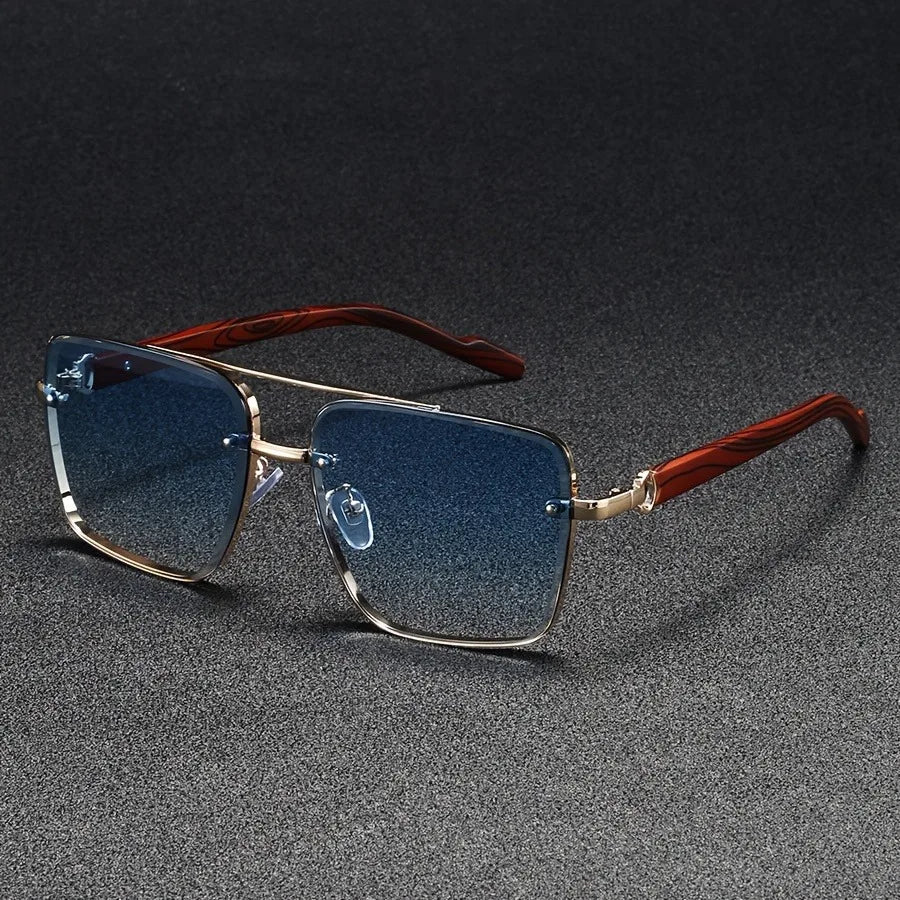 Beckett Square Wood Sunglasses