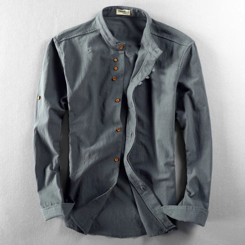 "Haruto" Japan Style Linen Button-Up