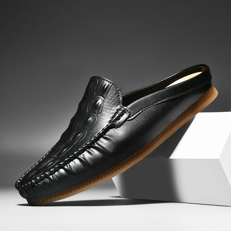 Gianni Backless Leather Loafer