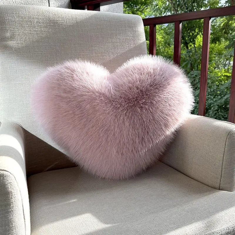 Heart Plush Throw Pillow