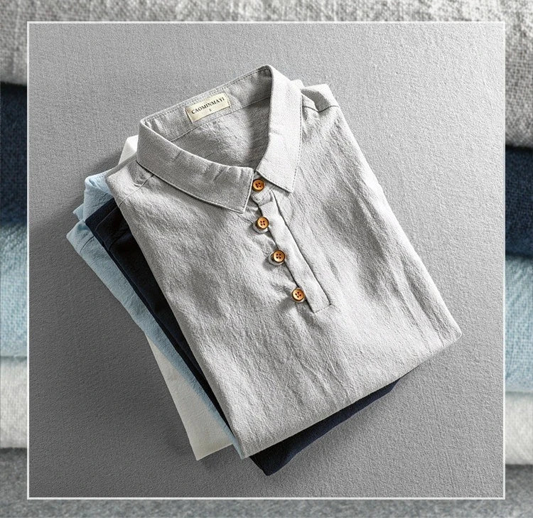 Haru Cotton Linen Polo