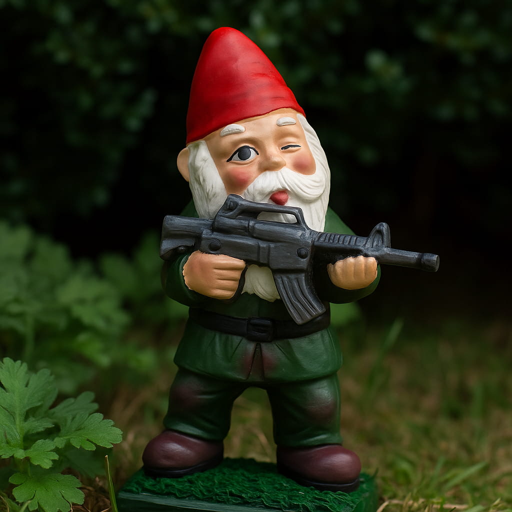 Garden Gnome Soldiers M4 Edition