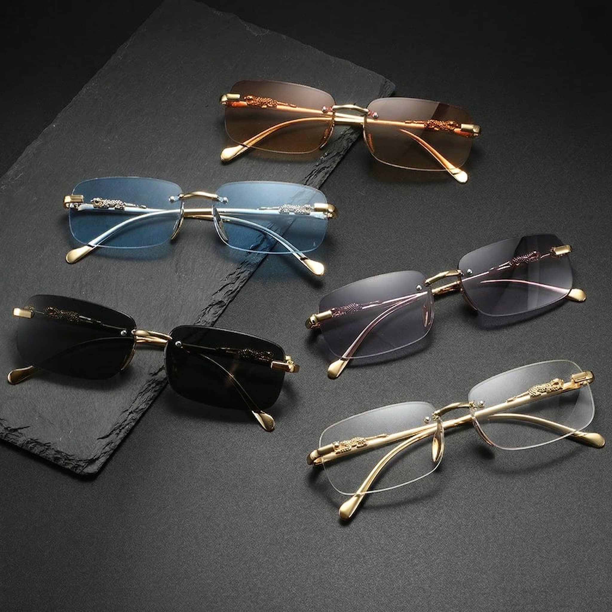 Panthère Rimless Sunglasses
