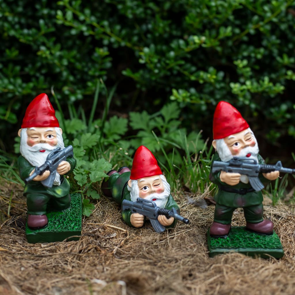 Garden Gnome Soldiers M4 Edition