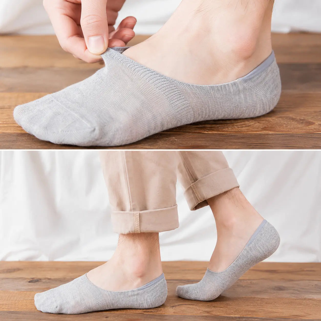 Breathable Low Cut Cotton No-Slip Socks