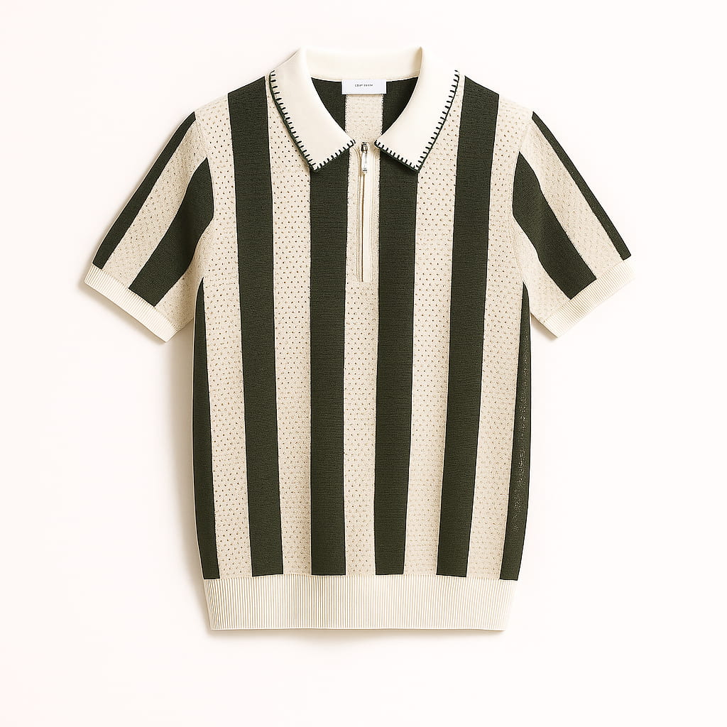 Mason Perforated Knit Polo