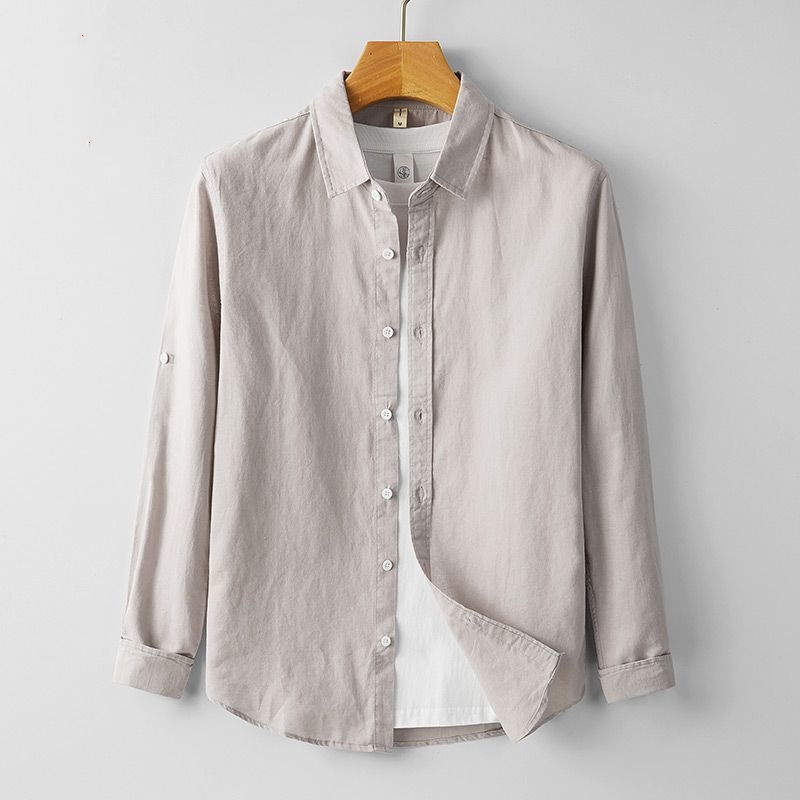 Hensu Button-Up Linen Shirt