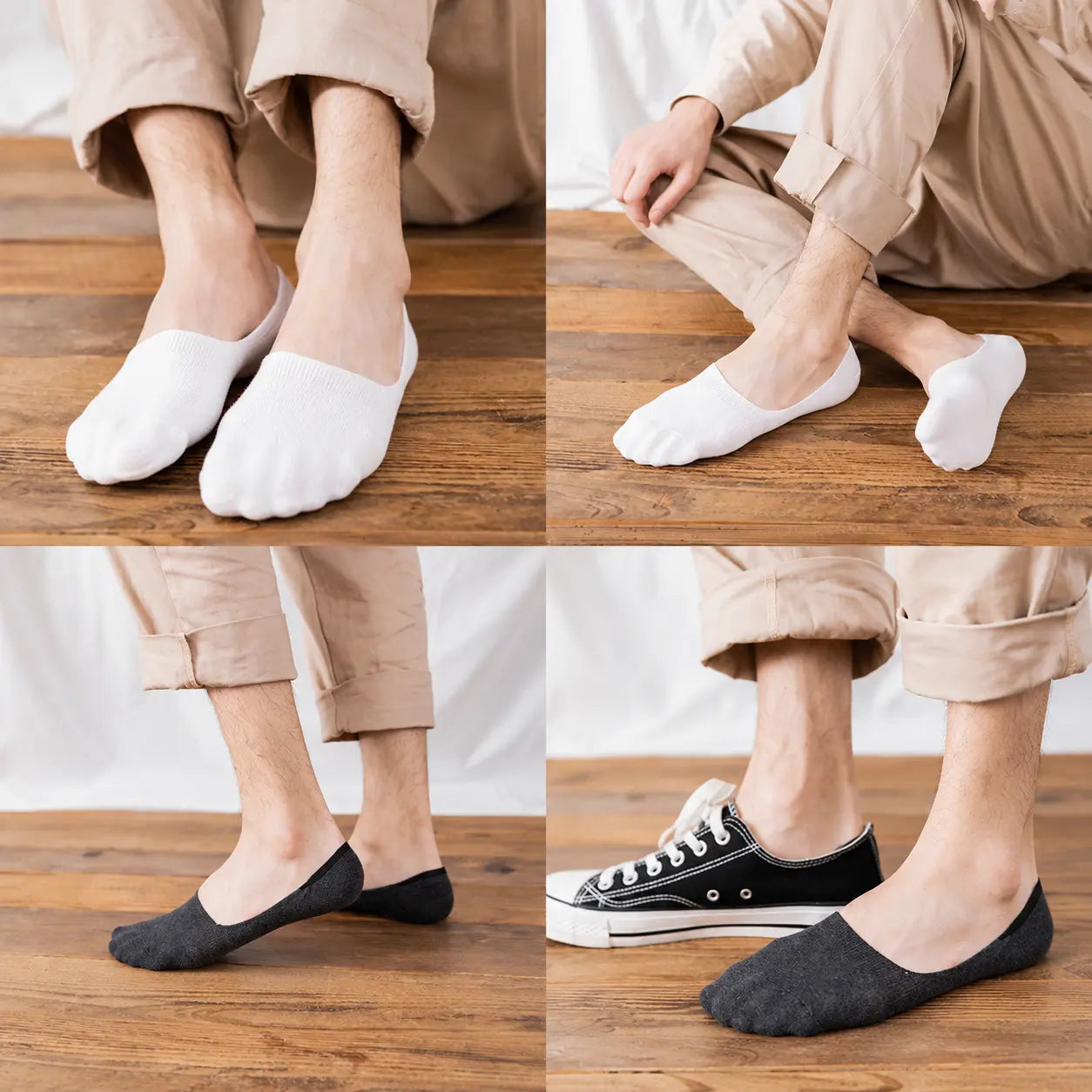 Breathable Low Cut Cotton No-Slip Socks